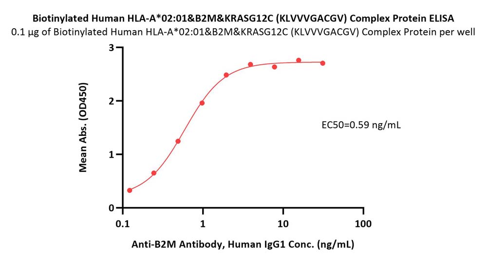 HLA-A*0201 & B2M & KRASG12C (KLVVVGACGV) ELISA